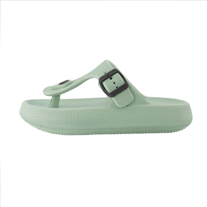 Badeschuhe Flip Flops Nevada Damen Armee-Grün Größe 40-41 Abysstar 64080AG