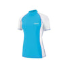 Bade-T-Shirt Tijuana Lycra Damen Weiß-Blau XL Abysstar 67039