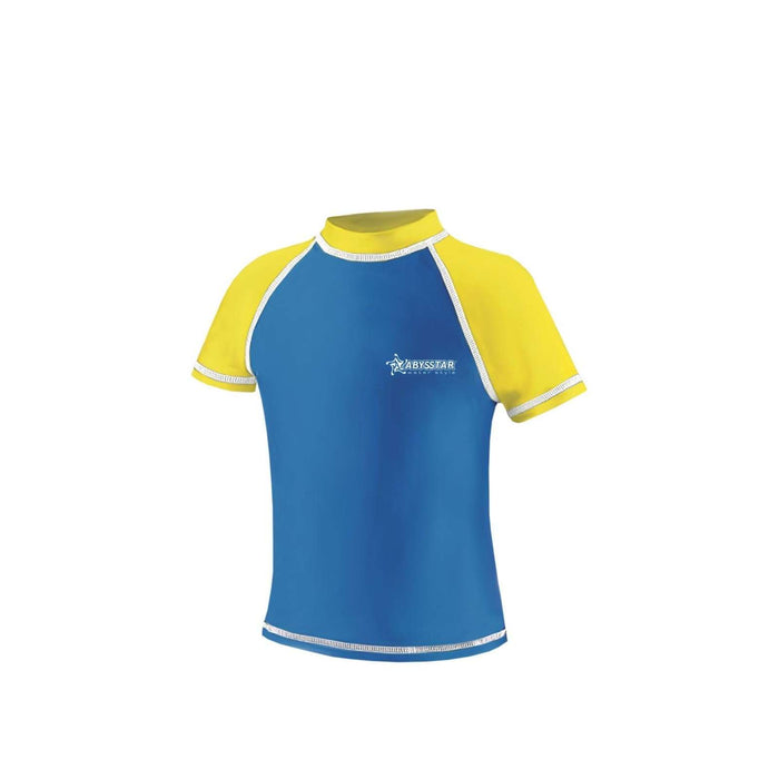 Bade-T-Shirt Tijuana Lycra Kinder Blau-Gelb 4 Jahre Abysstar 67041