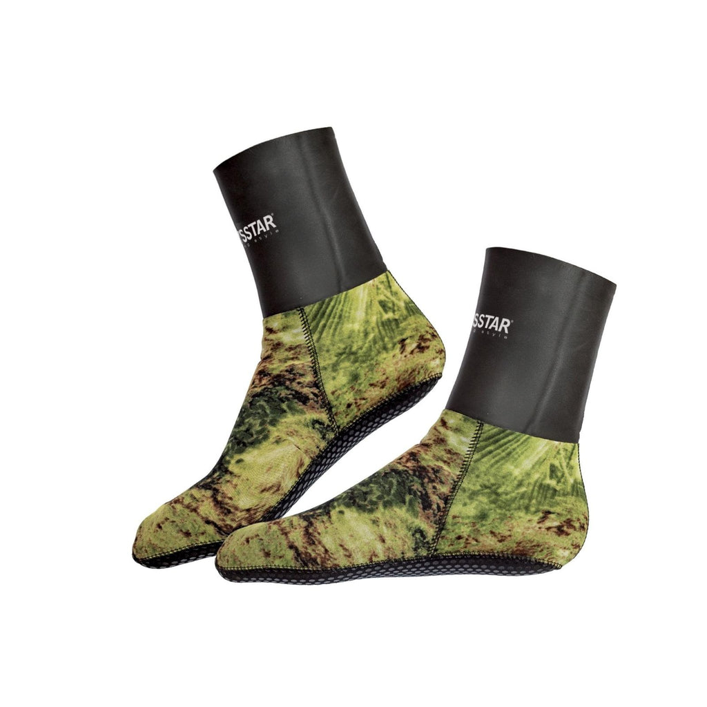Schnorchel-Socken Mimetico Evo 3mm Camo-Grün S Abysstar 68056
