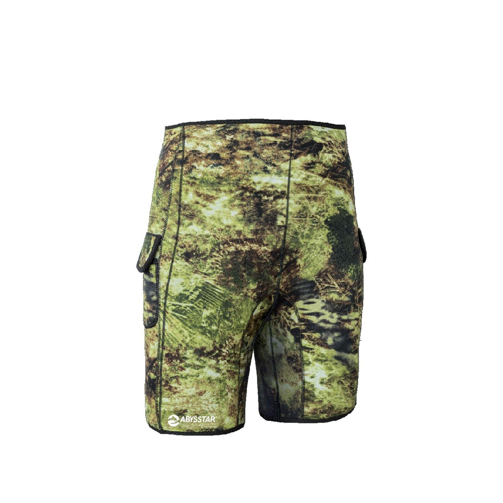 Schnorchel Bermuda Shorts Mimetico Evo Herren 3mm Camo-Grün L Abysstar 68067