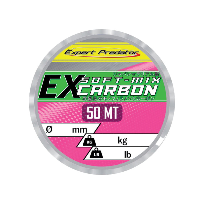 Nylon Coated Line Ex Soft-Mix Carbon 50m 1.4kg 0.10mm Expert Predator 68800