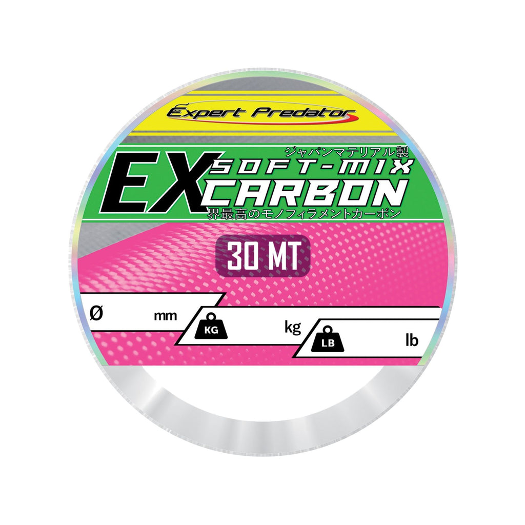 Żyłka nylonowa Ex Soft-Mix Carbon 30m 23,6kg 0,60mm Expert Predator 68815