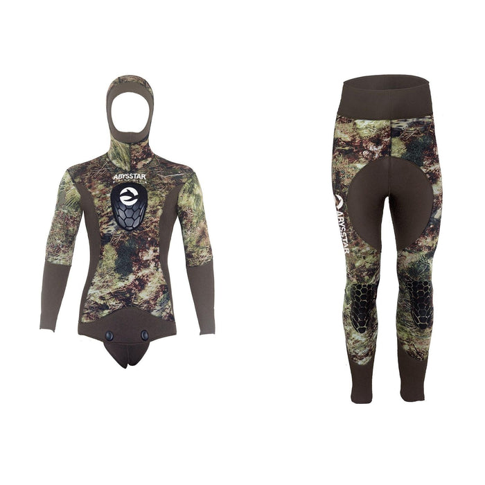 Spearfishing Vollanzug Grouper Evo Mann 7mm Camo-Grün L Abysstar 69141