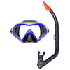 Schnorchelset Dive Schwarz-Blau Abysstar 69256BL