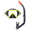 Schnorchelset Dive Schwarz-Gelb Abysstar 69256YL