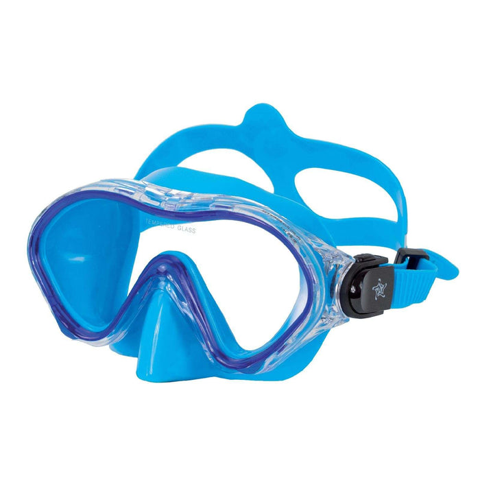 Schnorchelmaske Kiros Kinder Farbe Blau Abysstar 69257BL
