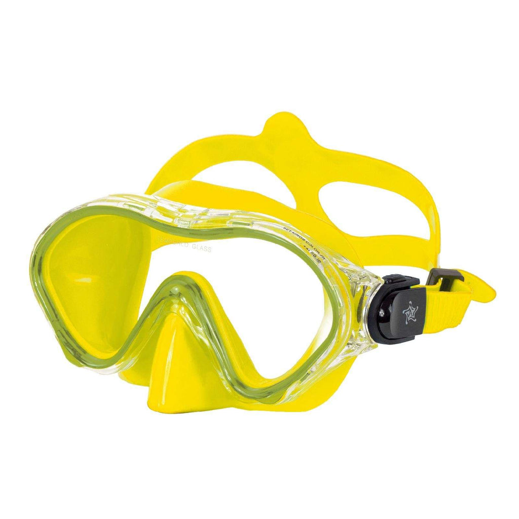 Schnorchelmaske Kiros Kinder Farbe Gelb Abysstar 69257YL