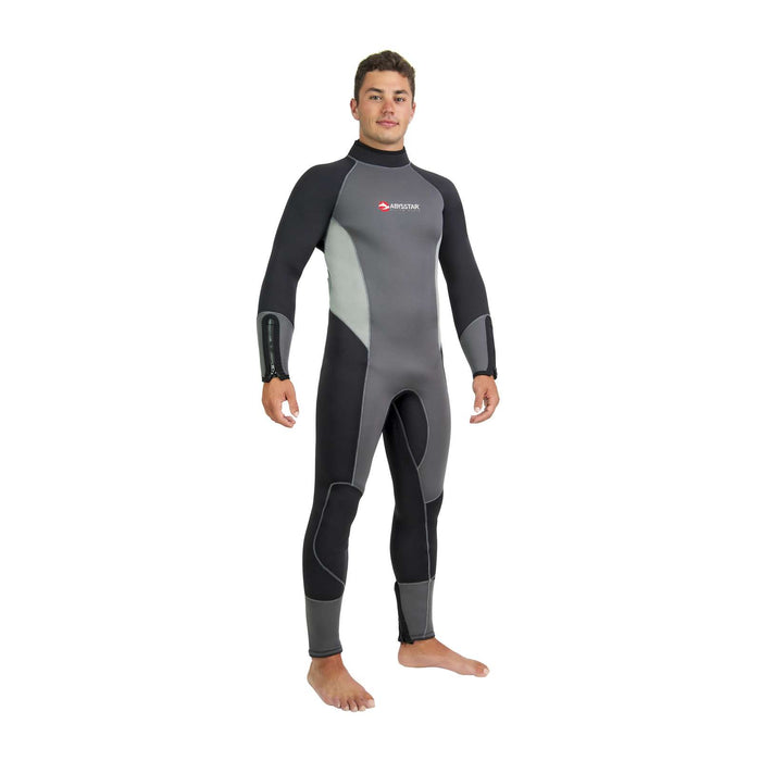 Tauchergesamthemd Melbourne Herren 5mm Schwarz-Grau XXXL Abysstar 69295