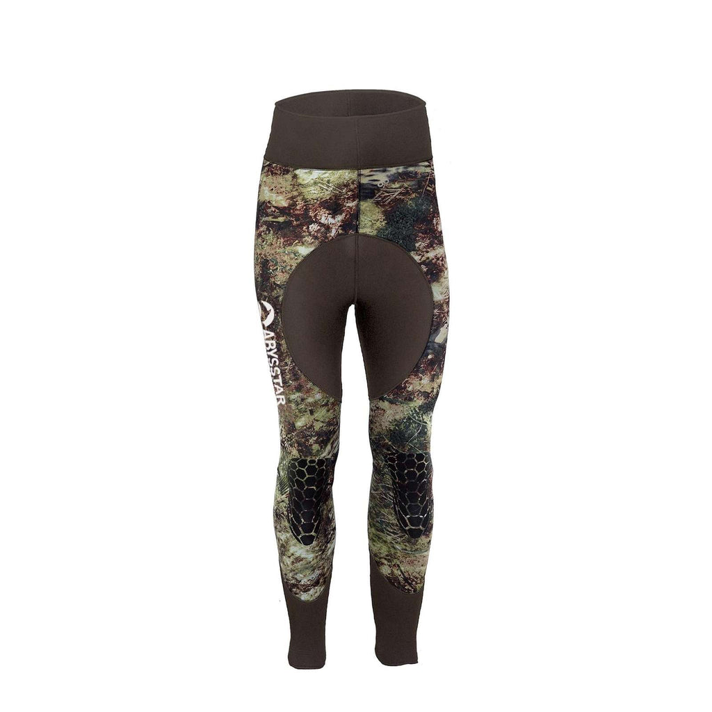Spearfishing Neoprenhose Grouper Evo Mann 5mm Camo-Grün S Abysstar 69406
