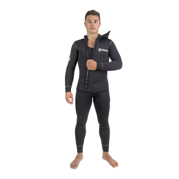 Tauchergesamthemd Pacific Supreme Front Zip Herren 3mm Schwarz XXL Abysstar 69439