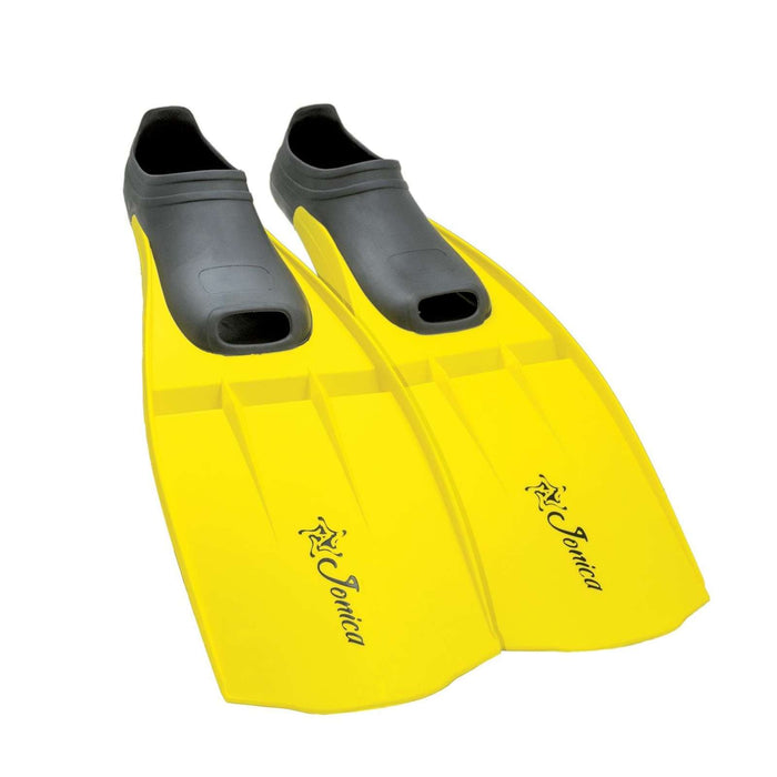 Schnorchel-Flossen Jonica Kinder Gelb Größe 25-27 Abysstar 69477YL