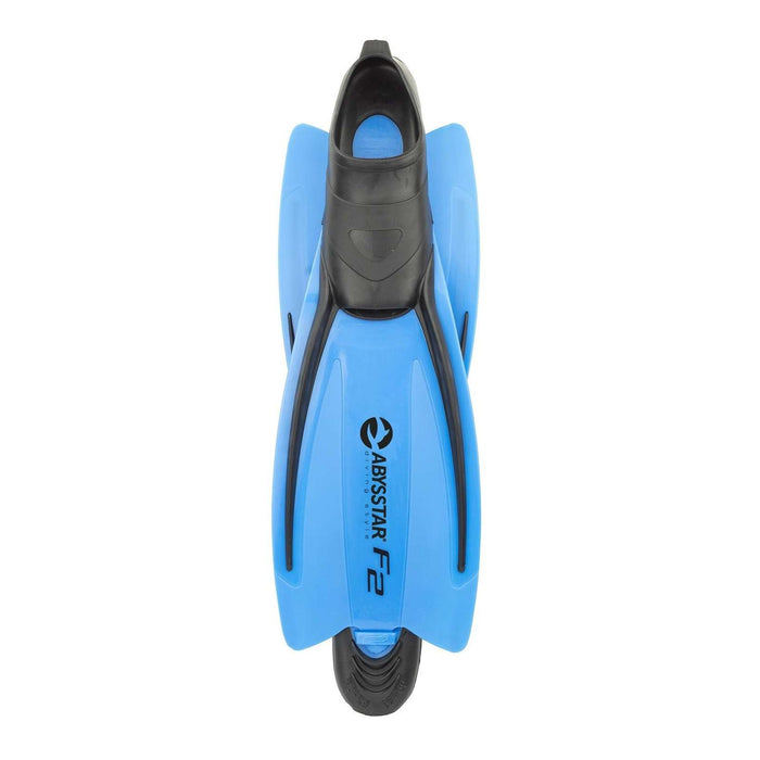 Schnorchel-Flossen F2 Blau 44-45 Abysstar 69488BL