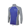Schwimm T-Shirt Tijuana Lycra Langarm Mann Grau-Blau XL Abysstar 69503