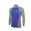 Schwimm T-Shirt Tijuana Lycra Langarm Mann Grau-Blau XXL Abysstar 69513