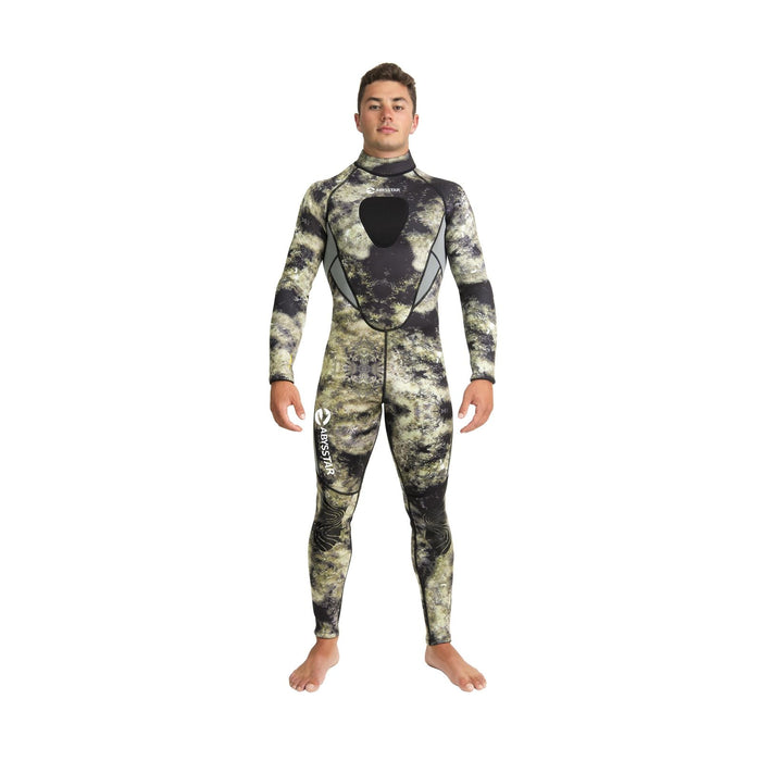 Schnorchelanzug Sidney Herren 2,5mm Camo-Grün-Beige L Abysstar 69742