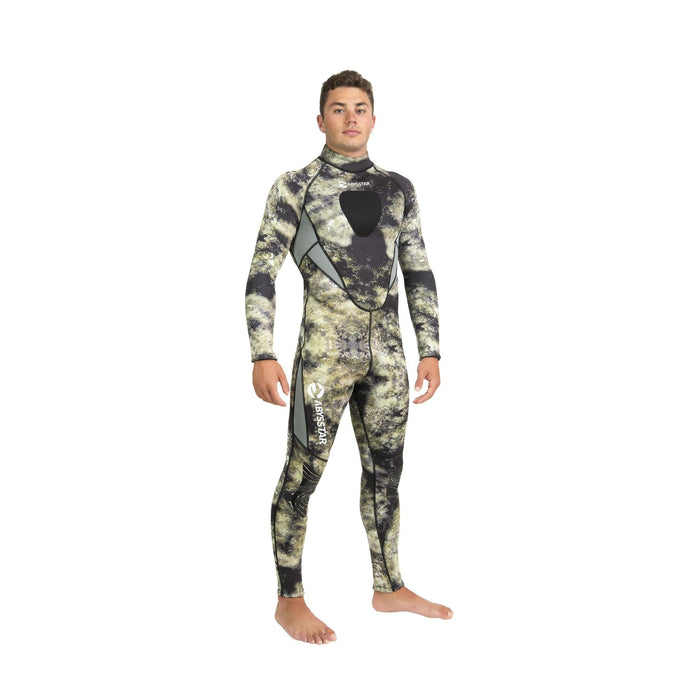 Schnorchelanzug Sidney Herren 2,5mm Camo-Grün-Beige L Abysstar 69742
