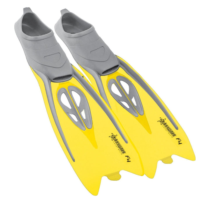 Schnorchel-Flossen F4 Gelb 40-41 Abysstar 69764YL