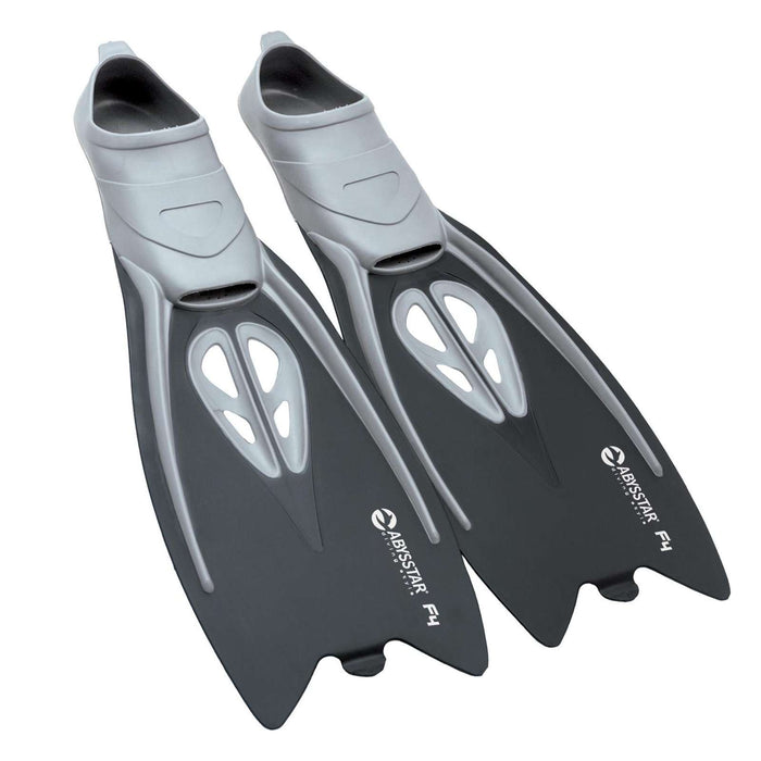 Schnorchel-Flossen F4 Schwarz 46-47 Abysstar 69767BK