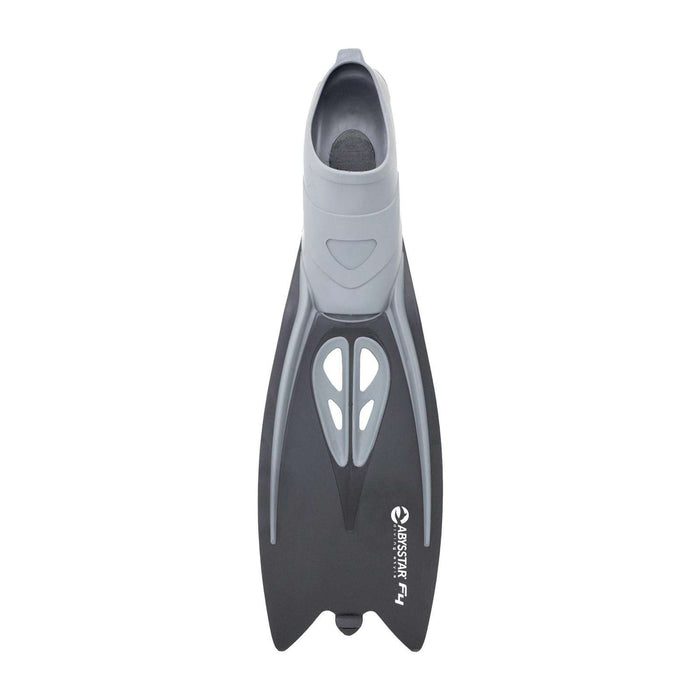 Schnorchel-Flossen F4 Schwarz 46-47 Abysstar 69767BK
