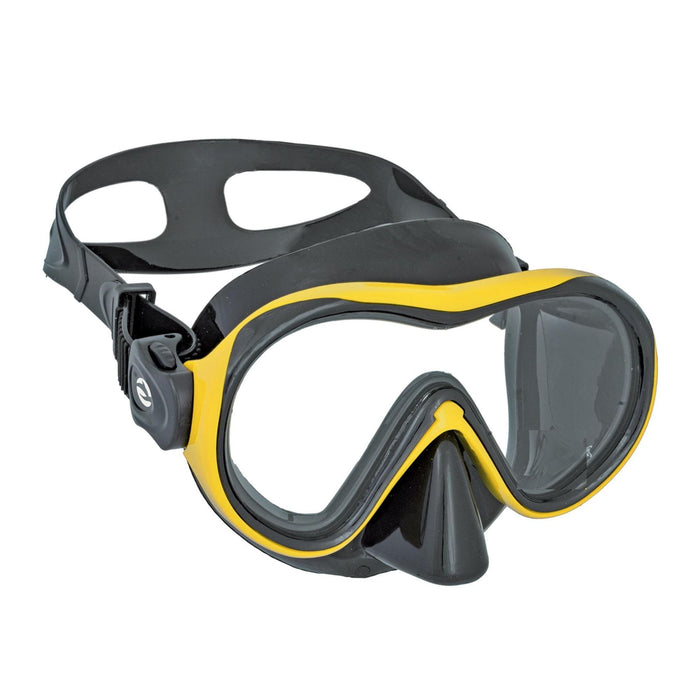 Tauchmaske Kronos Schwarz-Gelb Abysstar 69770YL