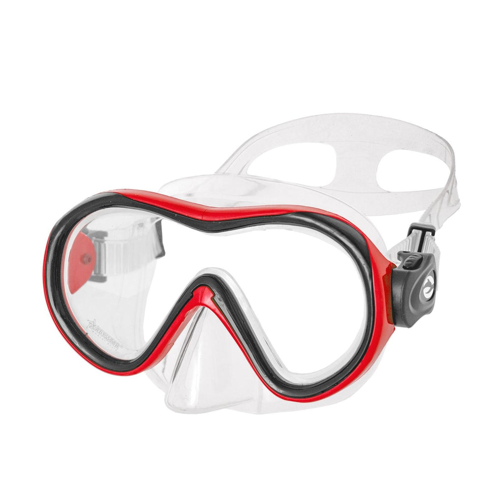 Schnorchelmaske Kronos Klar-Rot Abysstar 69771RD