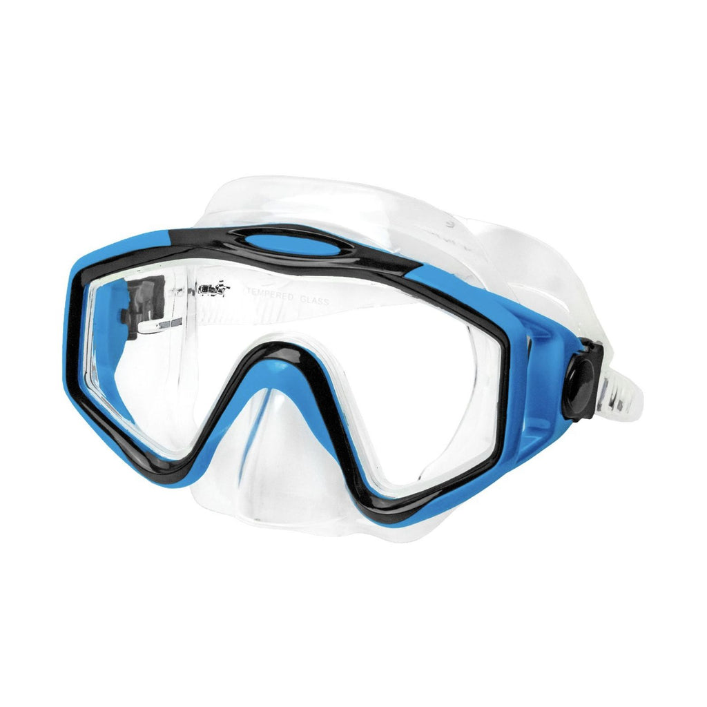 Tauchermaske Leuca Klar-Blau Abysstar 69773BL