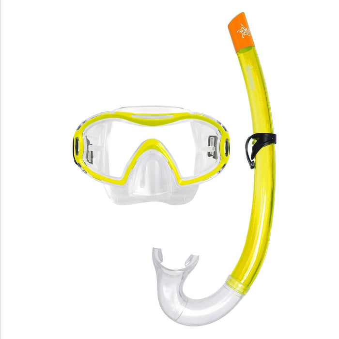 Schnorchelset Nemo Kinder Klar-Gelb Abysstar 69778YLL