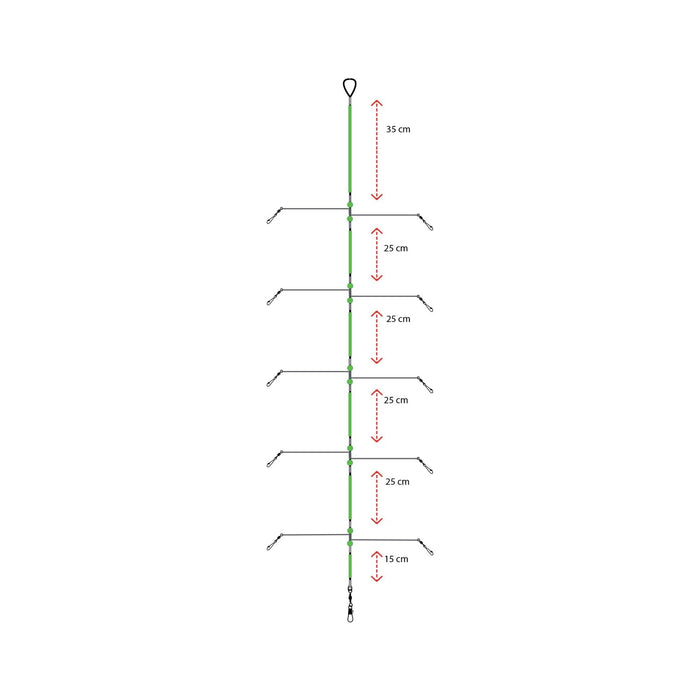 Tiefsee Rig 10 Haken Expert Predator 69791