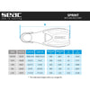 Schnorchelflossen Sprint Gelb M-L ~ 42-43 Seac 71-14Y-M-L