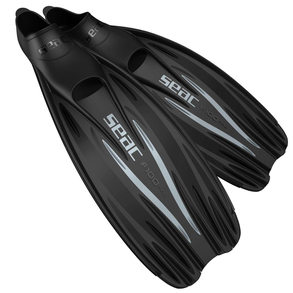 Tauchflossen F100 Pro Schwarz Größe 44-45 Seac 71-1N-44-45