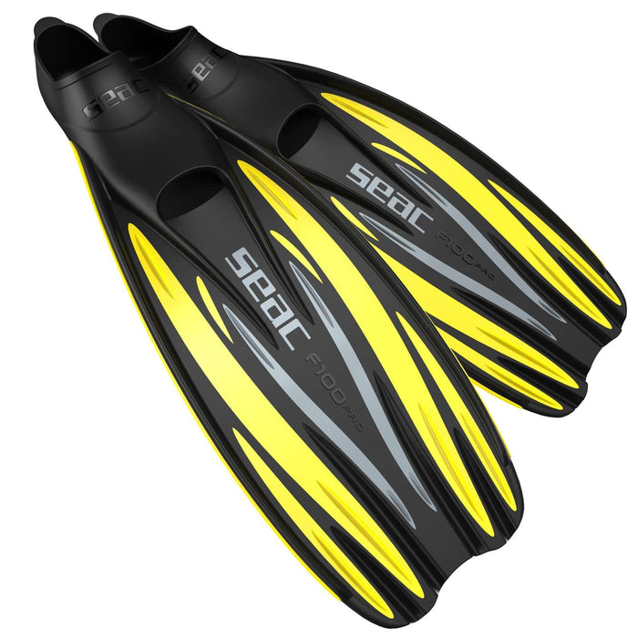 Tauchflossen F100 Pro Gelb Größe 38-39 Seac 71-1Y-38-39