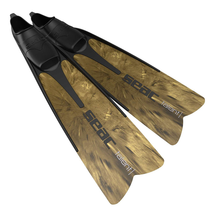 Freediving- und Spearfishing-Flossen Talent Camo-Braun Größe 45-46 Seac 71-24CM-45-46