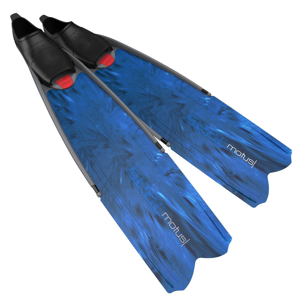 Freediving- und Spearfishing-Flossen Motus Camo-Blau Größe 43-44 Seac 71-25CB-43-44