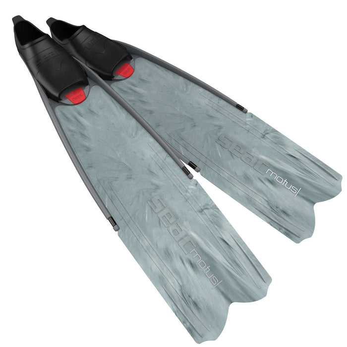 Freitauchen und Spearfishing Flossen Motus Camo-Grau Größe 47-48 Seac 71-25CG-47-48