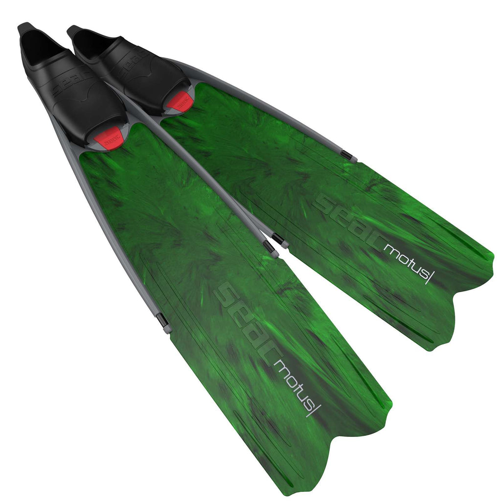 Freitauchen und Spearfishing Flossen Motus Camo-Grün Größe 45-46 Seac 71-25CV-45-46