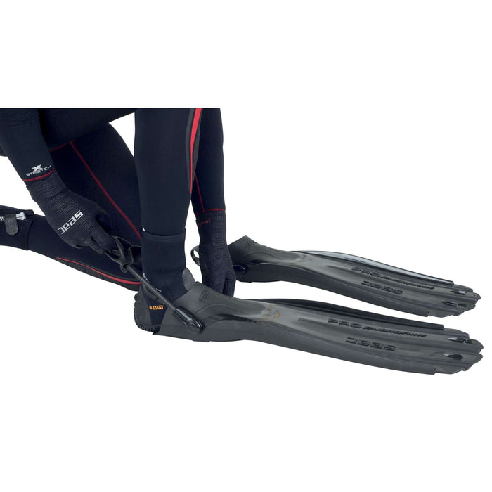 Taucherflossen Propulsion S Schwarz M-L ~ 40-42 Seac 71-43N-M-L