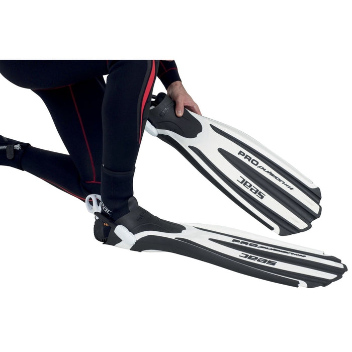 Tauchflossen Propulsion S Weiß L-XL ~ 43-45 Seac 71-43W-L-XL