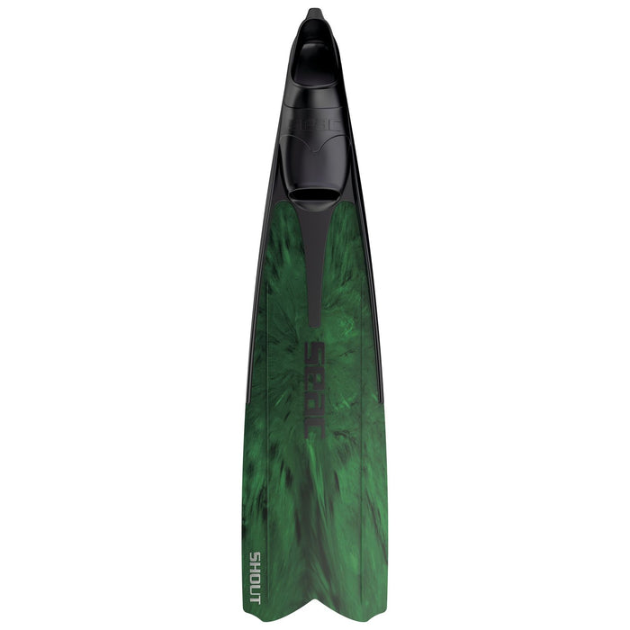 Freitauch- und Spearfishing-Flossen Shout S700 Camo-Grün 39-40 Seac 71-44CV-39-40