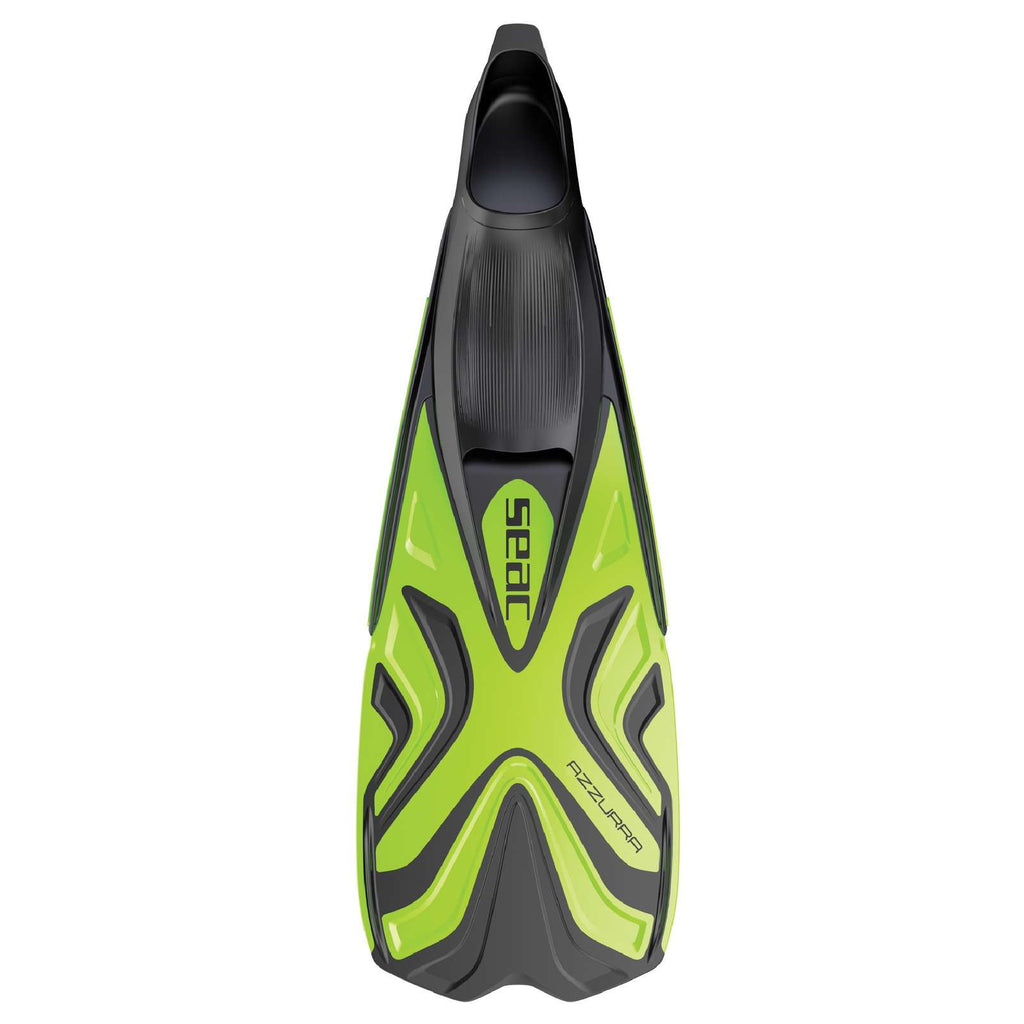 Schnorchelflossen Azzurra Kinder Limette 32-33 Seac 71-54L-32-33