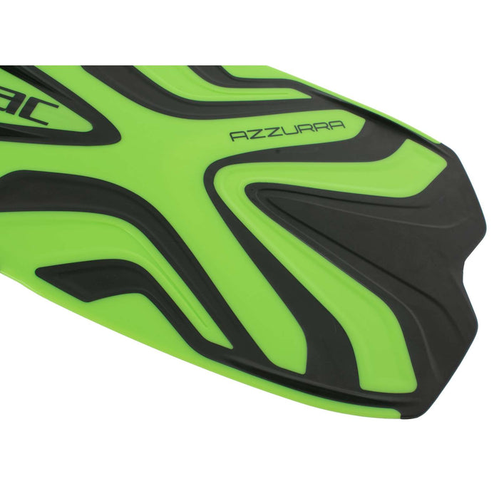 Schnorchelflossen Azzurra Kinder Limette 32-33 Seac 71-54L-32-33