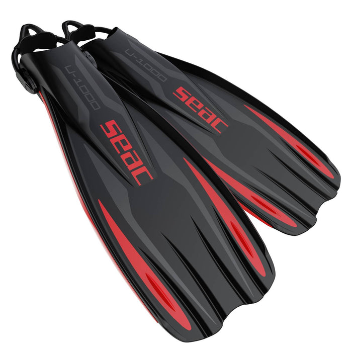 Tauchflossen U-1000 Rot L-XL ~ 43-45 Seac 71-55R-L-XL