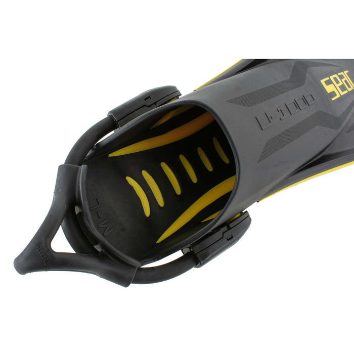 Taucherflossen U-1000 Gelb S-M ~ 37-39 Seac 71-55Y-S-M
