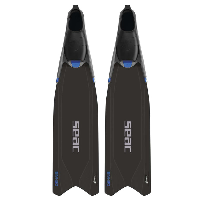 Flossen für Freitauchen und Speerfischen Bm30 Schwarz-Blau 35-36 Seac Seac 71-56N-35-36