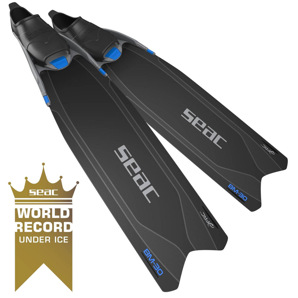 Freitauchen und Spearfishing Flossen Bm30 Schwarz-Blau 41-42 Seac 71-56N-41-42