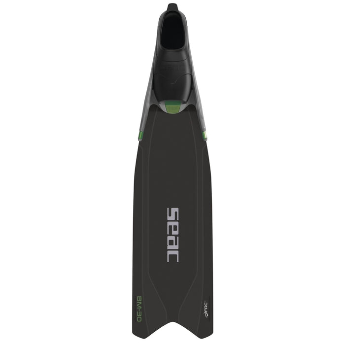 Flossen für Freitauchen und Speerfischen Bm30 Schwarz-Grün 35-36 Seac 71-56NV-35-36