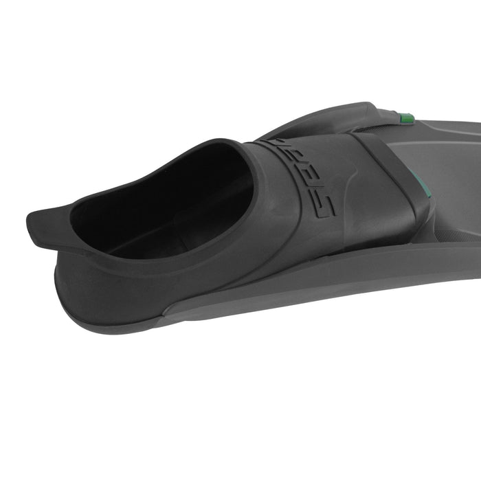 Flossen für Freitauchen und Speerfischen Bm30 Schwarz-Grün 35-36 Seac 71-56NV-35-36