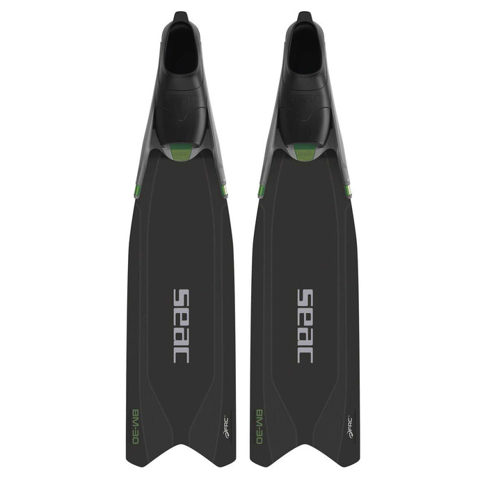 Freitauchen und Spearfishing Flossen Bm30 Schwarz-Grün 39-40 Seac 71-56NV-39-40