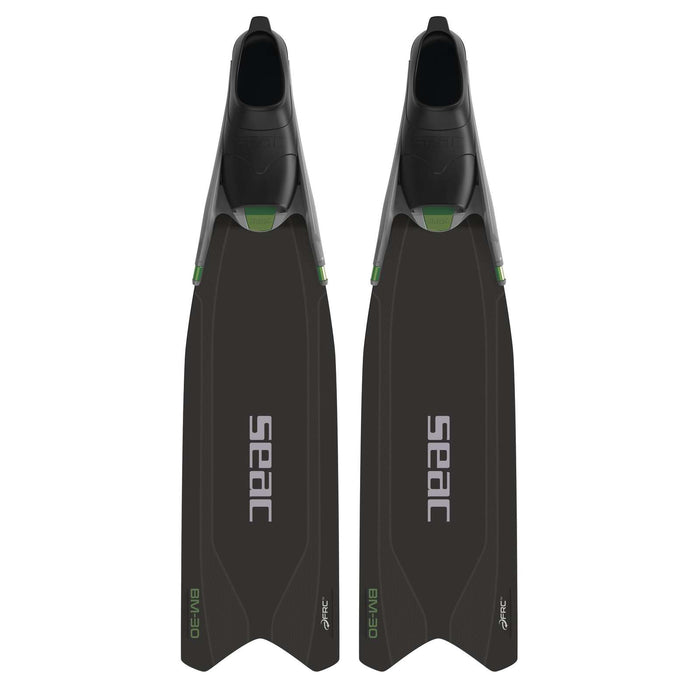 Freitauchen und Spearfishing Flossen Bm30 Schwarz-Grün 41-42 Seac 71-56NV-41-42
