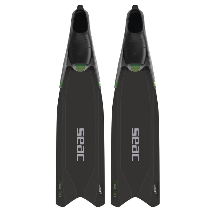 Freitauchen und Spearfishing Flossen Bm30 Schwarz-Grün 45-46 Seac 71-56NV-45-46